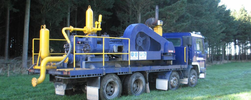 WellDrillers drilling rig on a Whanganui bore site